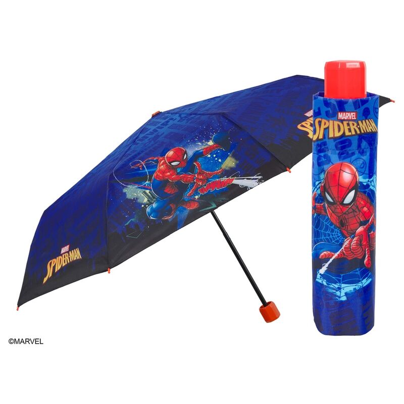 Paraguas plegable manual Spiderman Marvel 50cm_0
