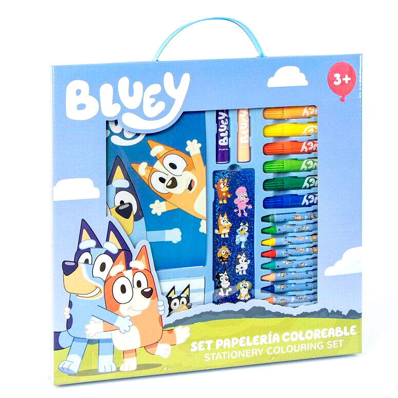 Set papeleria coloreable Bluey_0