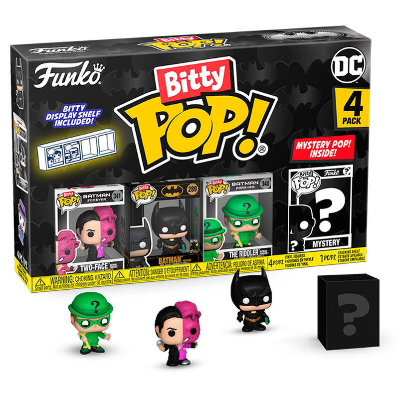 Blister 4 figuras Bitty POP DC Comics Batman 85th Anniversary Two-Face_0
