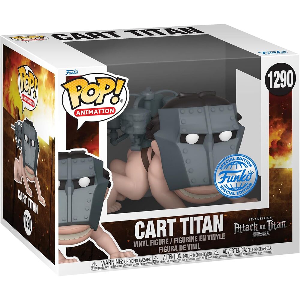 Figura Pop Super Attack On Titan Cart Titan Exclusive_0