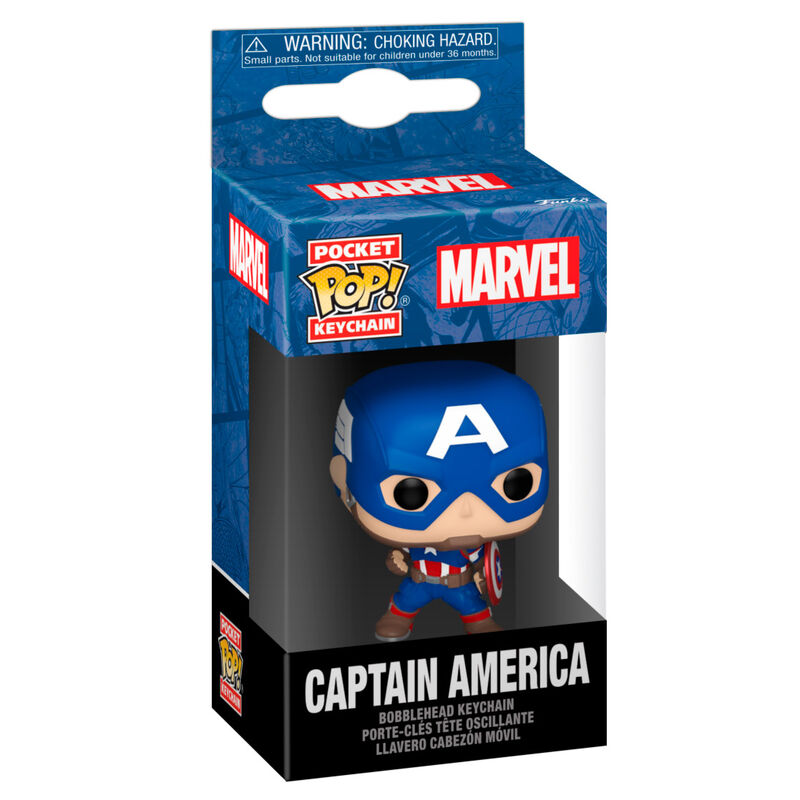 Llavero Pocket POP Marvel Capitan America Classics_0