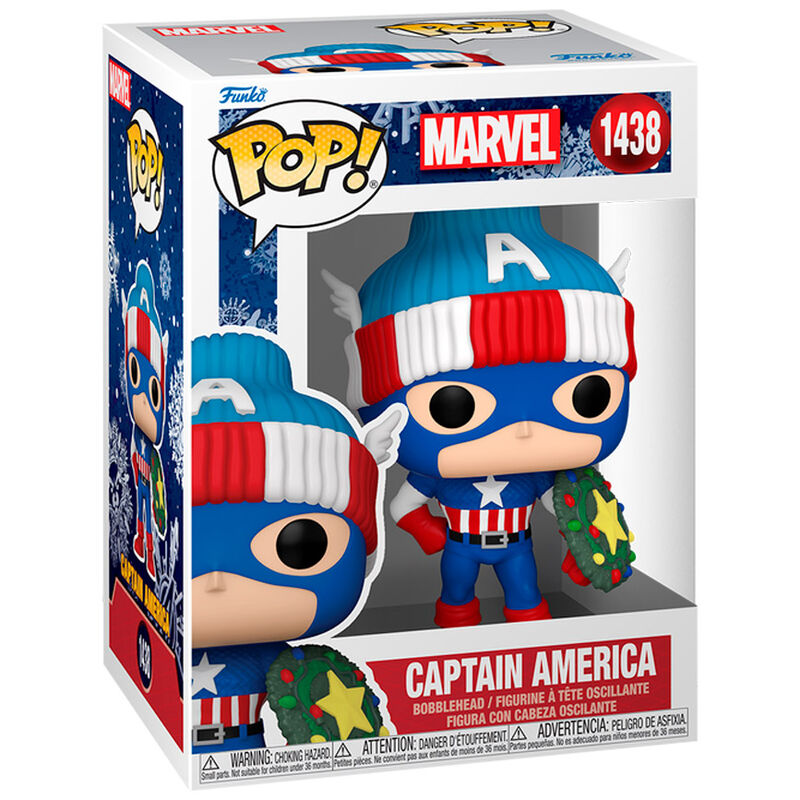 Figura POP Marvel Capitan America Holiday_0