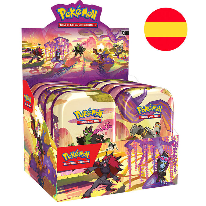 Mini lata juego cartas coleccionables SV6 Pokemon español surtido_0