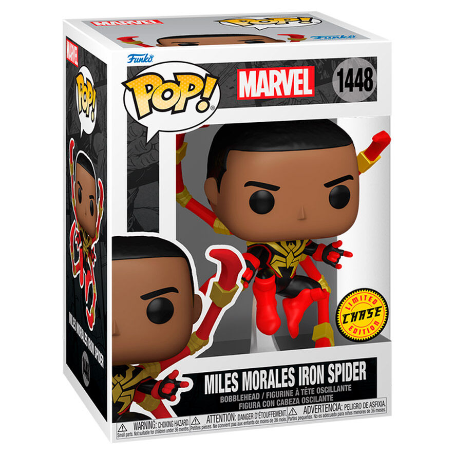 Figura POP Marvel Miles Morales Iron Spider Chase_0