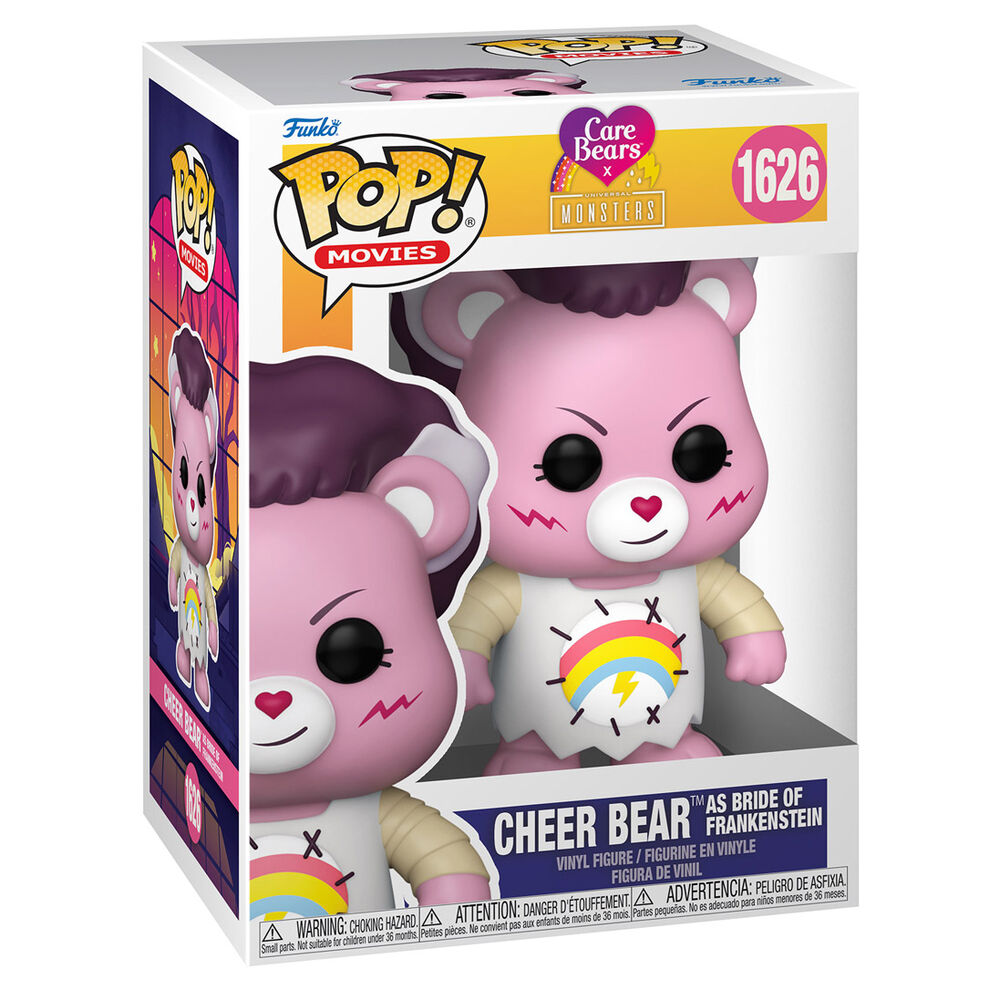 Figura POP Care Bears x Monsters Cheer Bear as Bride of Frankenstein_0
