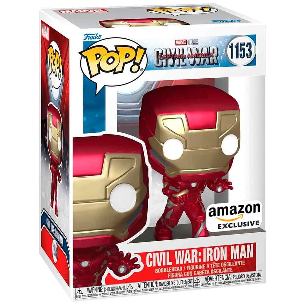 Figura POP Marvel Civil War Captain America - Civil War Iron Man Exclusive_0
