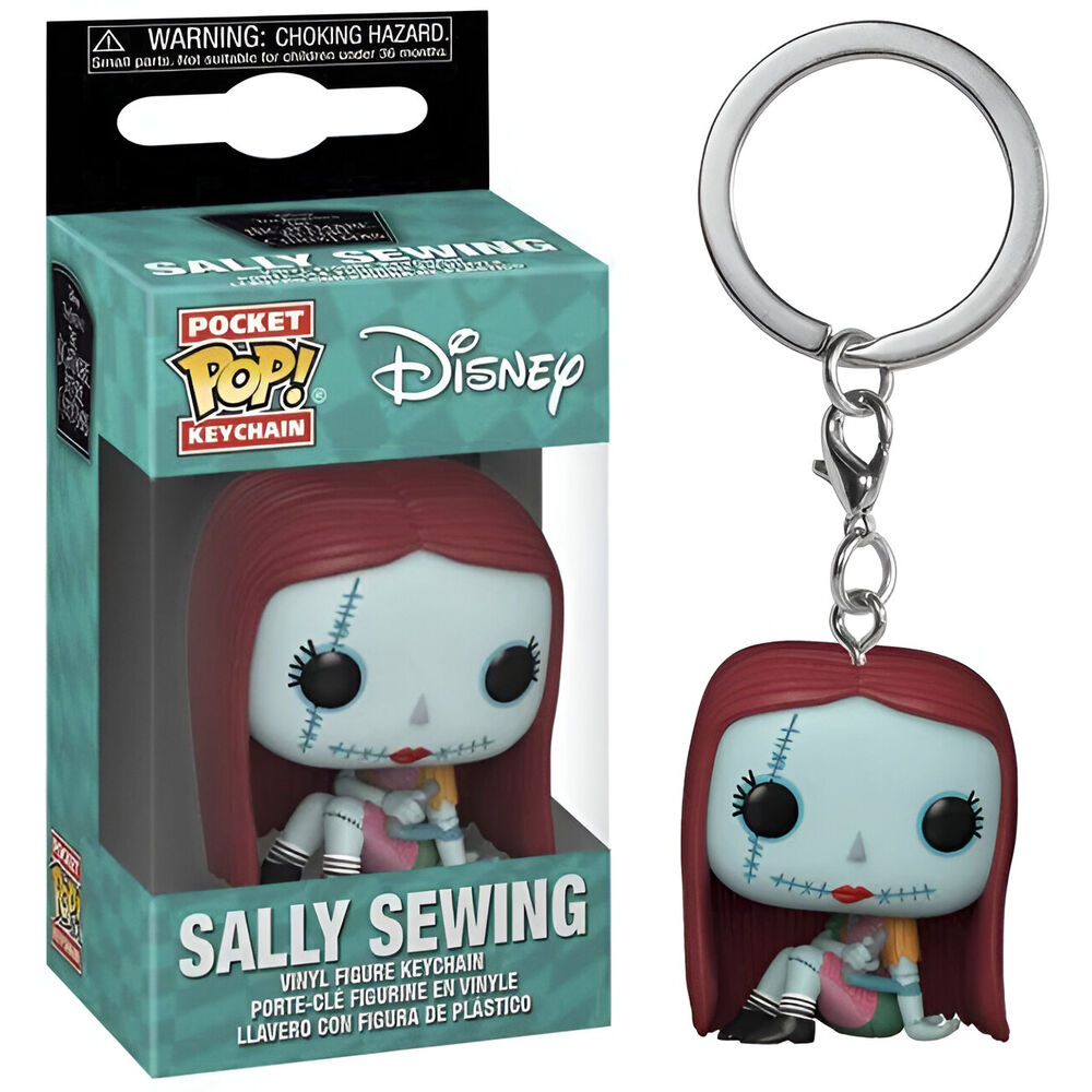 Llavero Pocket POP Disney Pesadilla Antes de Navidad Sally Sewing_0