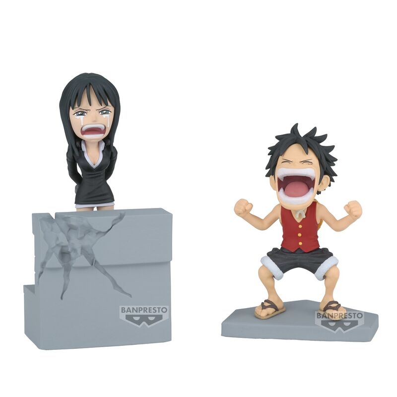 Figura Luffy & Nico Robin World Collectable One Piece 10cm_0