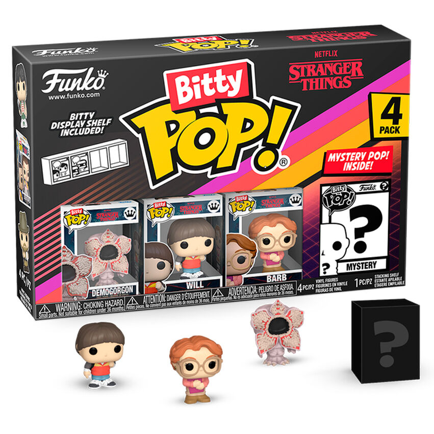 Blister 4 figuras Bitty POP Stranger Things Demogorgon_0