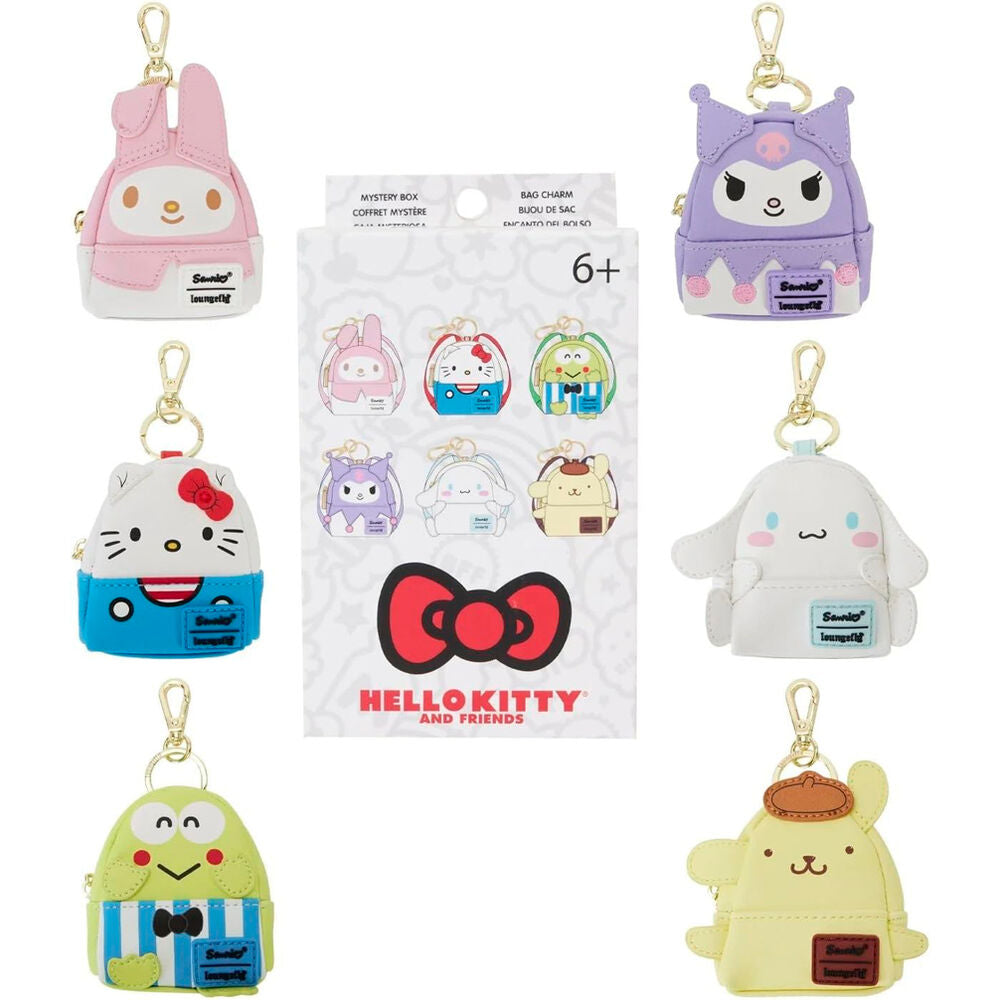 Llavero mini mochila Mystery Hello Kitty Loungefly surtido_0