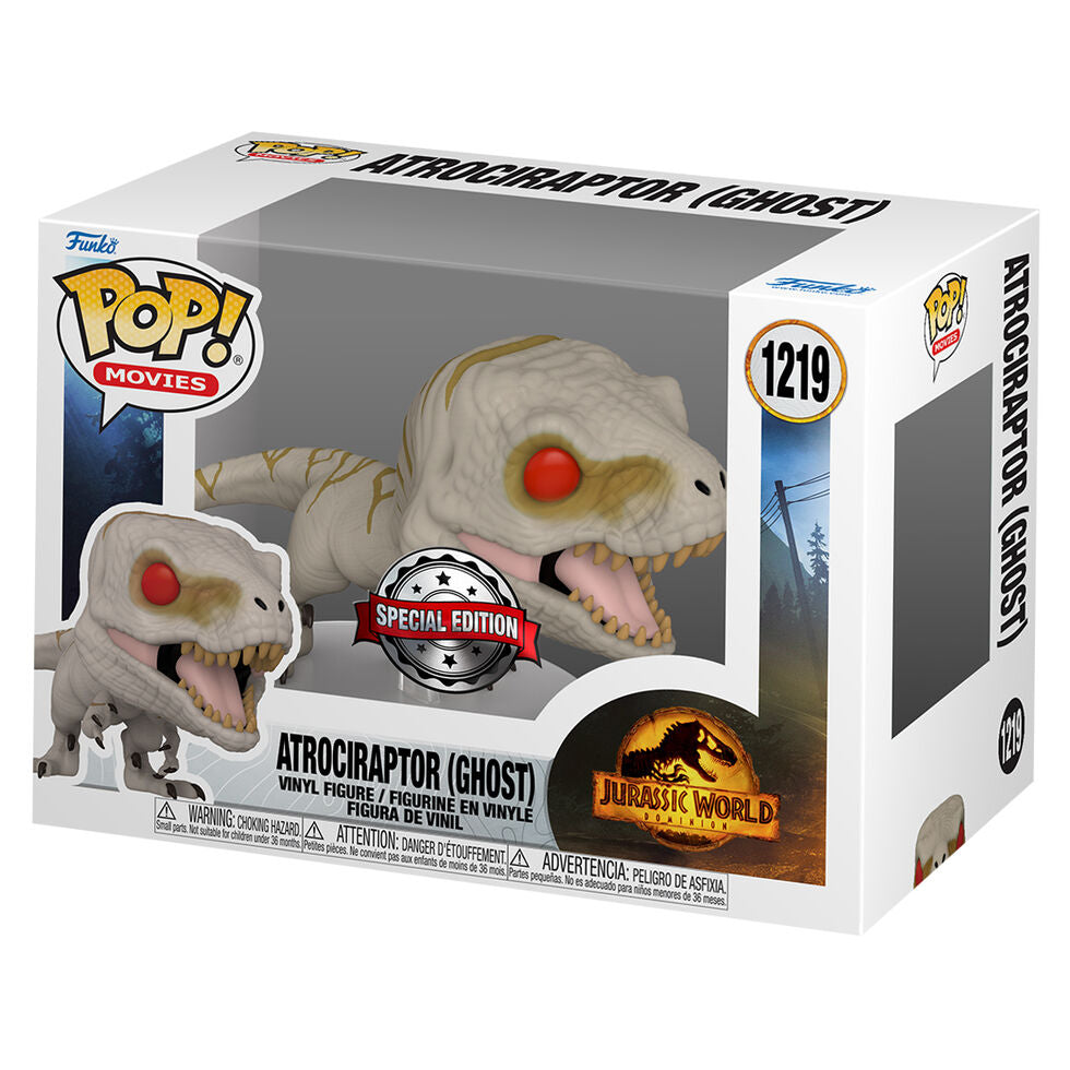 Figura POP Jurassic World Atrociraptor Ghost Exclusive_0