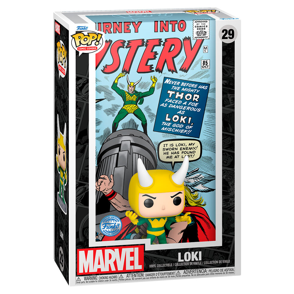 Figura POP Comic Cover Marvel Loki Exclusive_0