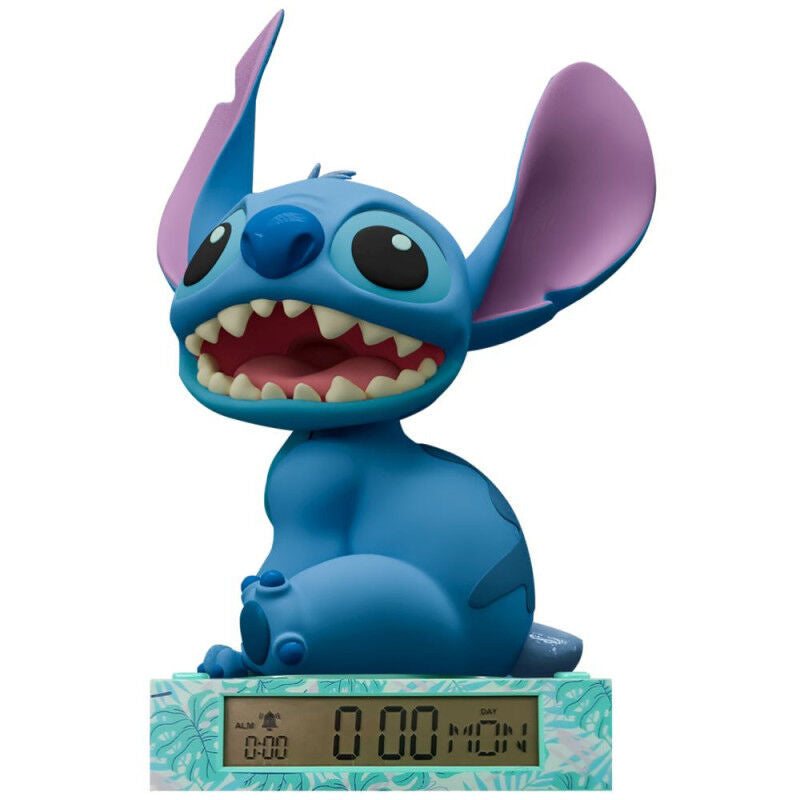 Lampara 3D con despertador Stitch Disney_0