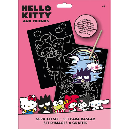 Set papeleria Scratch Art Hello Kitty and Friends_0