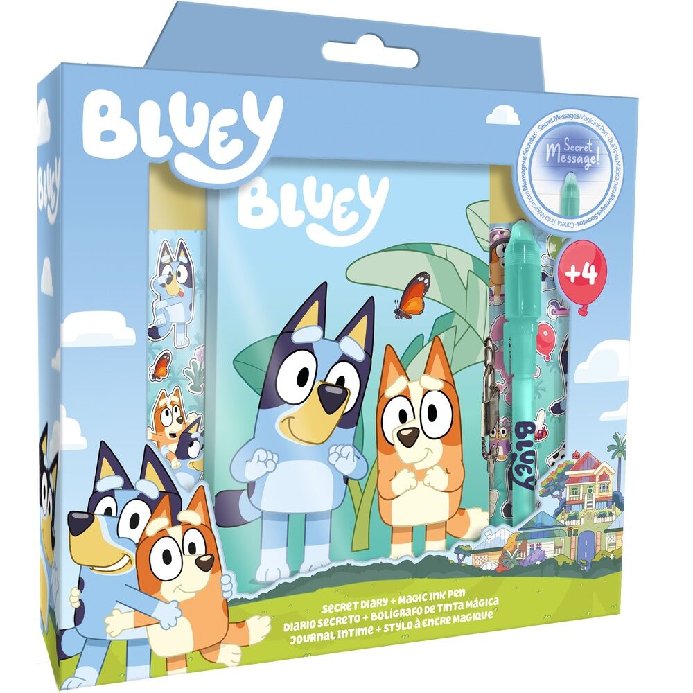 Diario + Boligrafo magico Bluey_0