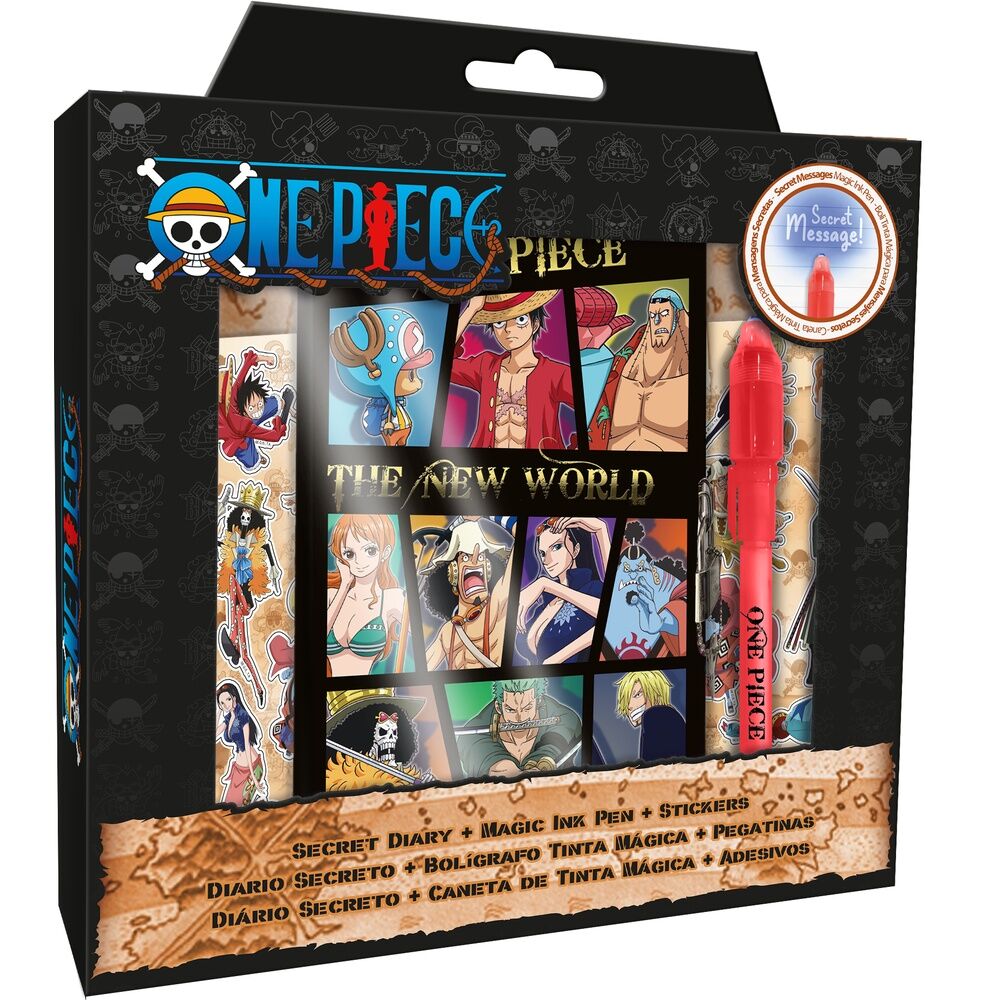 Diario + Boligrafo magico One Piece_0