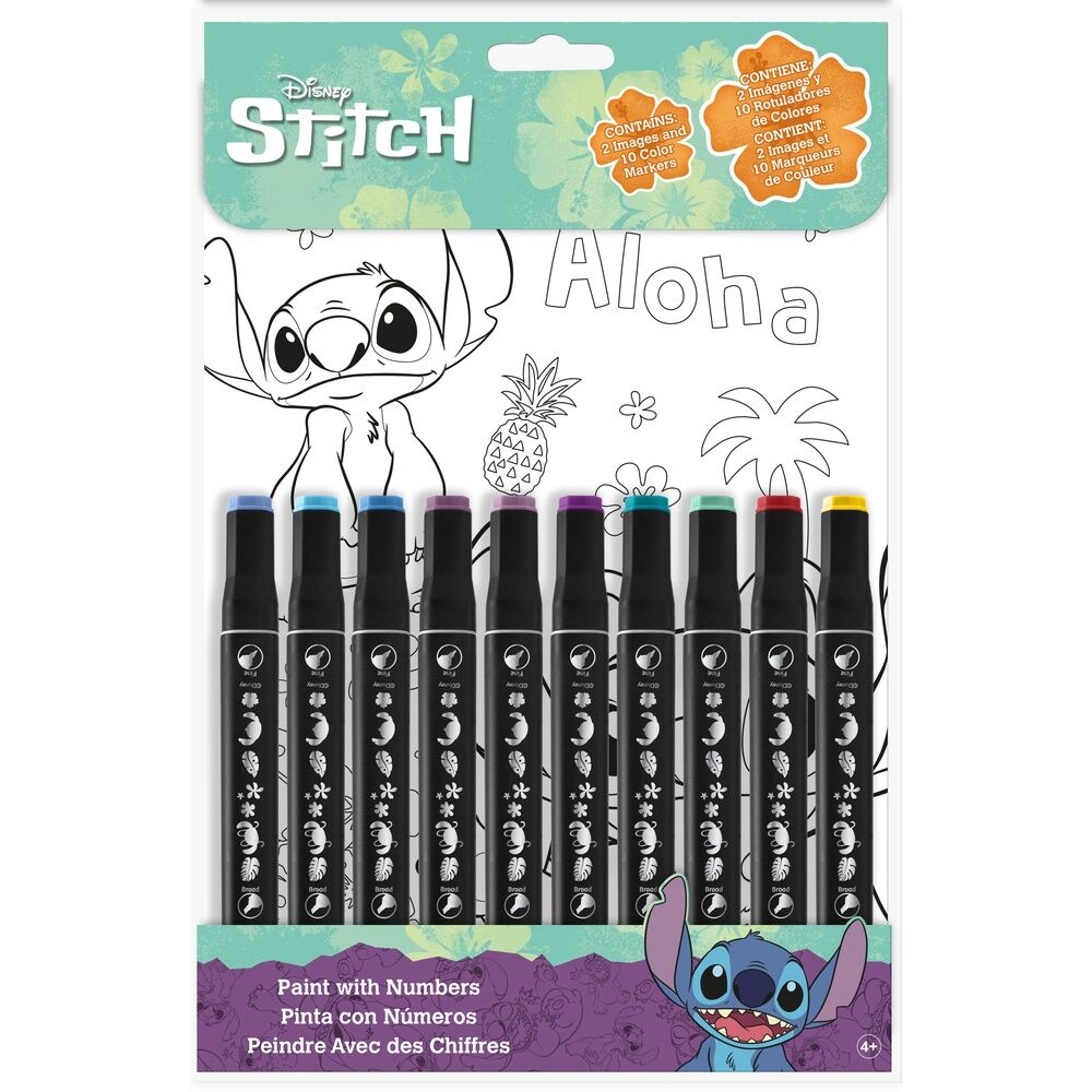 Pinta con Numeros Stitch Disney_0