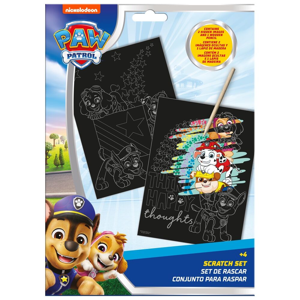 Set papeleria Scratch Art Patrulla Canina Paw Patrol_0