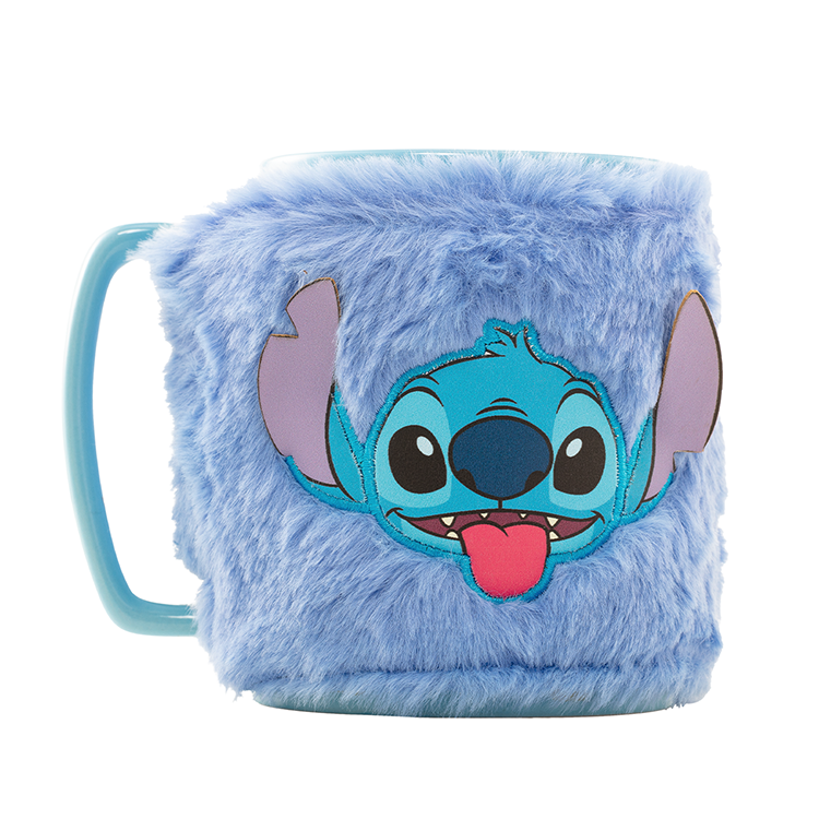Taza funda de peluche Stitch Disney 440ml_0