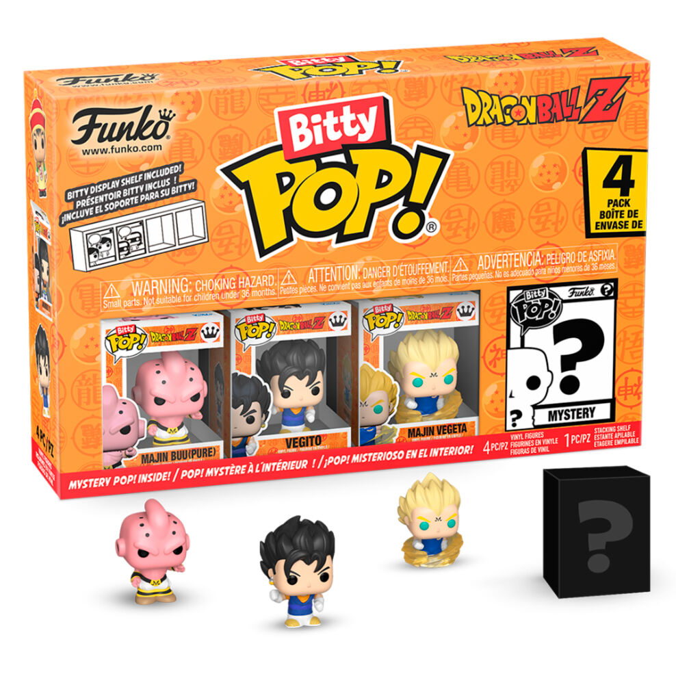 Blister 4 figuras Bitty POP Dragon Ball Z Gohan_0