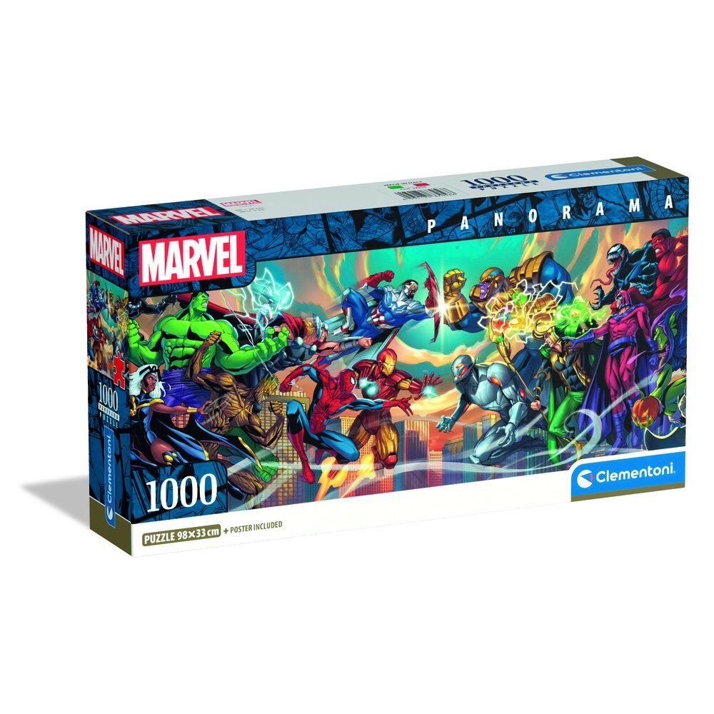 Puzzle Panorama Heroes vs Villanos Marvel 1000pzs_0