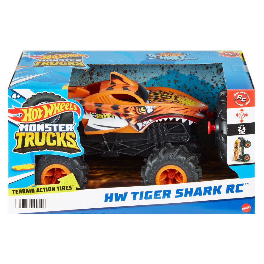 Coche radio control Tiger Shark Monster Trucks Hot Wheels_0