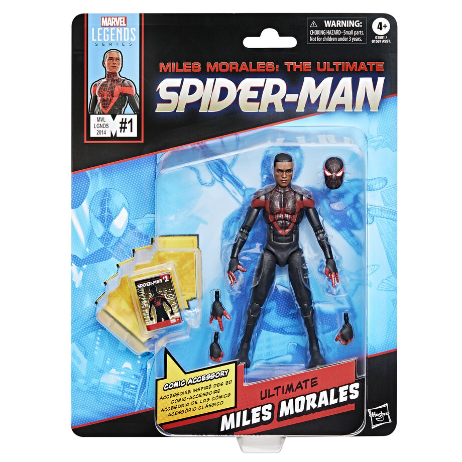 Figura Miles Morales Ultimate Spider-Man Marvel Legends 15cm_0