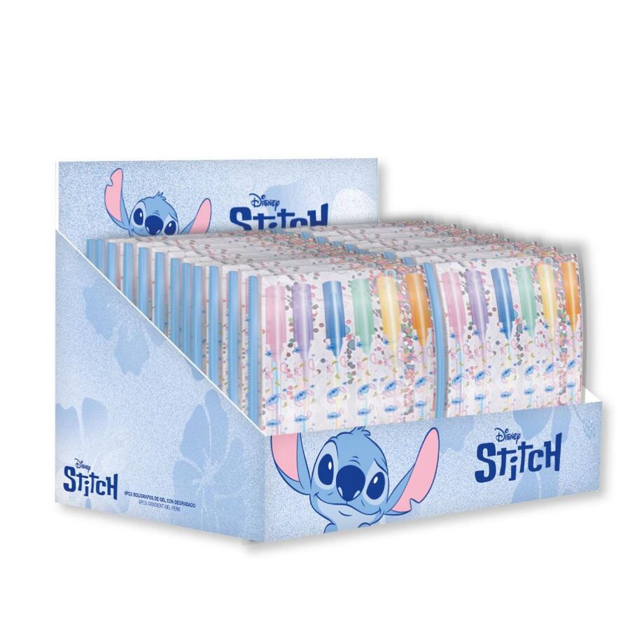 Blister 6 boligrafos gel Stitch Disney_0