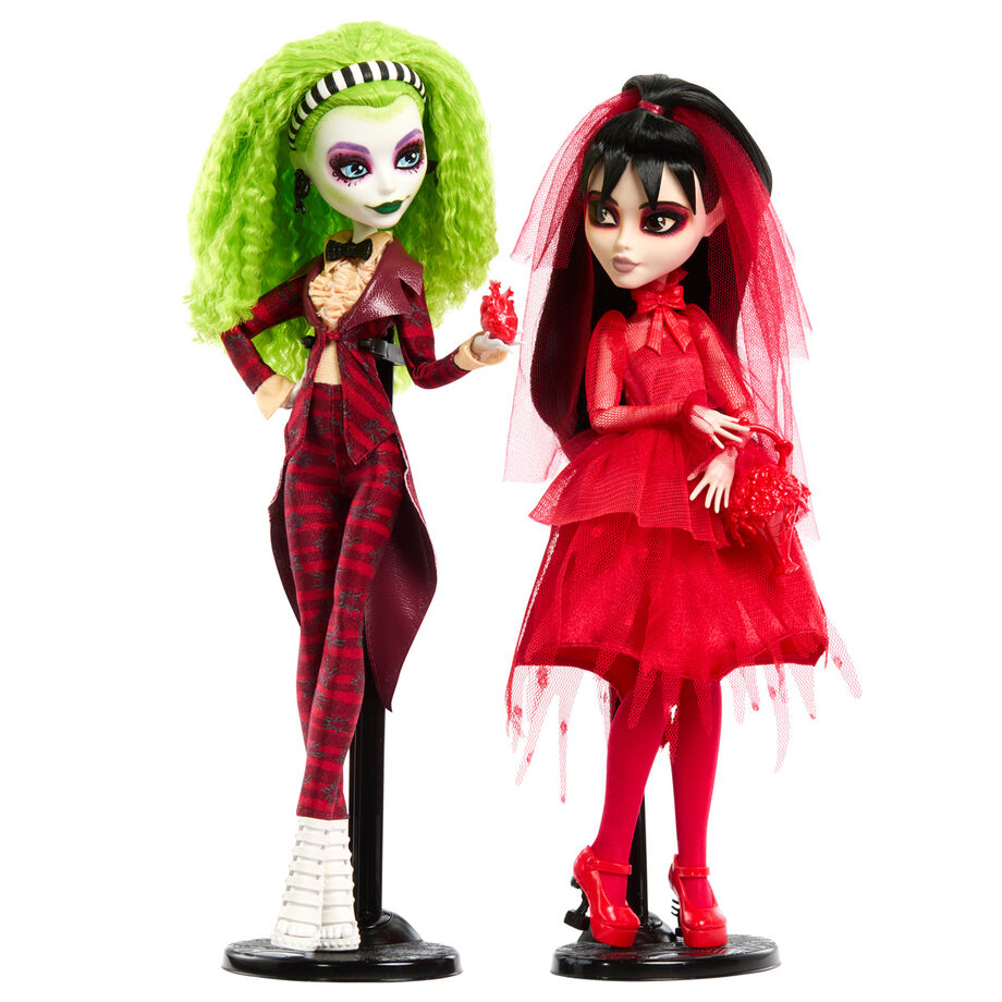 Set 2 muñecas Beetlejuice Bitelchus Monster High Skullector_0