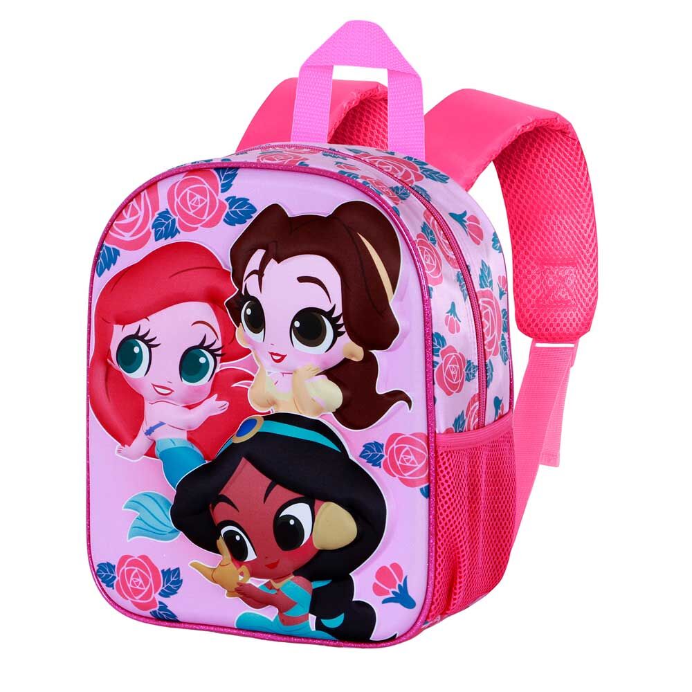 Mochila 3D Flowers Princesas Disney 31cm_0