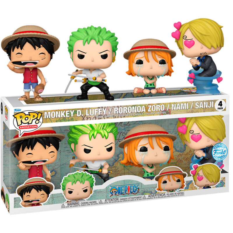 Blister 4 figuras POP One Piece Exclusive_0