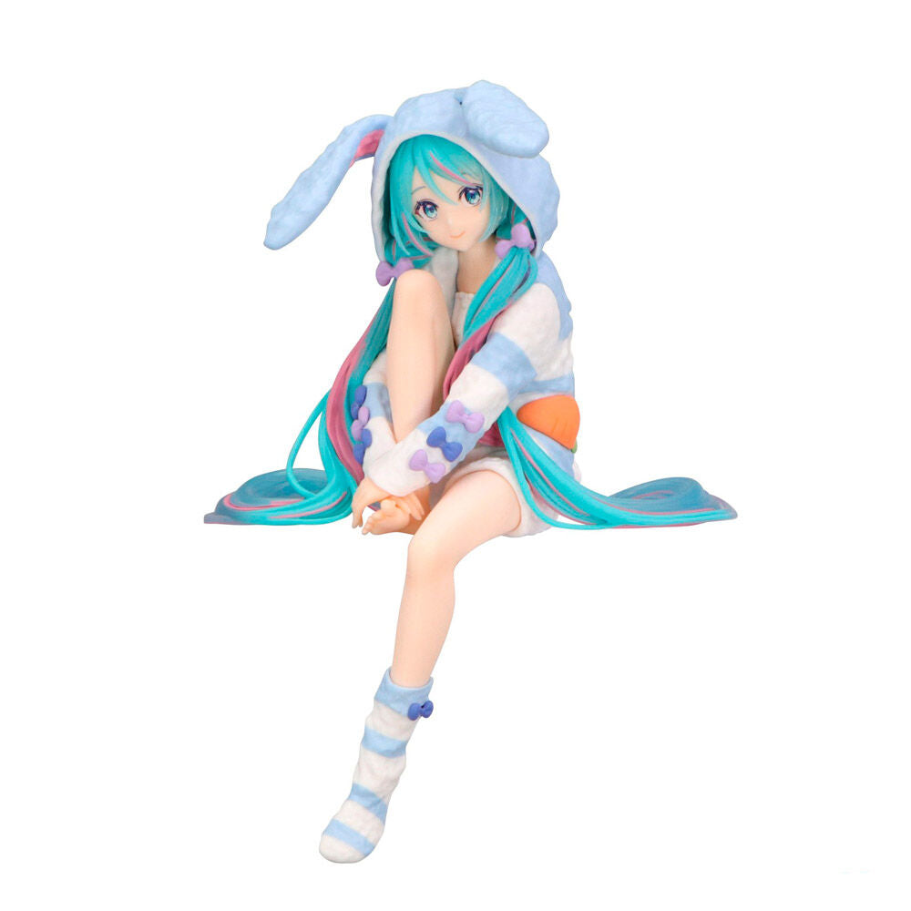 Figura Noodle Stopper Hatsune Miku Rabbit Ear Hood Pajama Hatsune Miku 14cm_0
