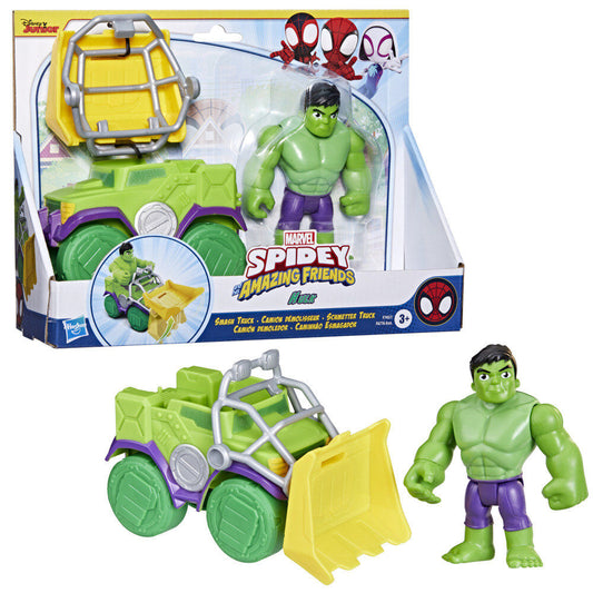 Set Camion demoledor + figura Hulk Spidey and His Amazing Friends Marvel_0