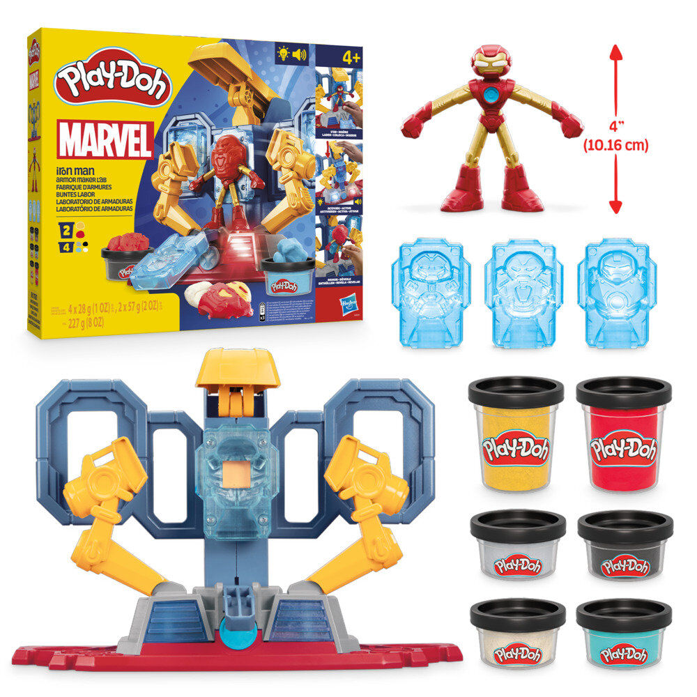Laboratorio de armaduras Iron Man Marvel Play-Doh_0