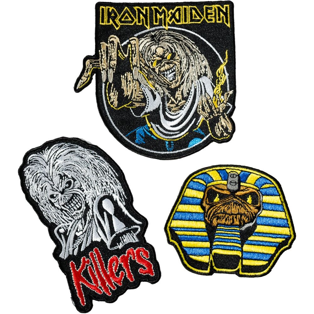 Set 3 parches Iron Maiden_0