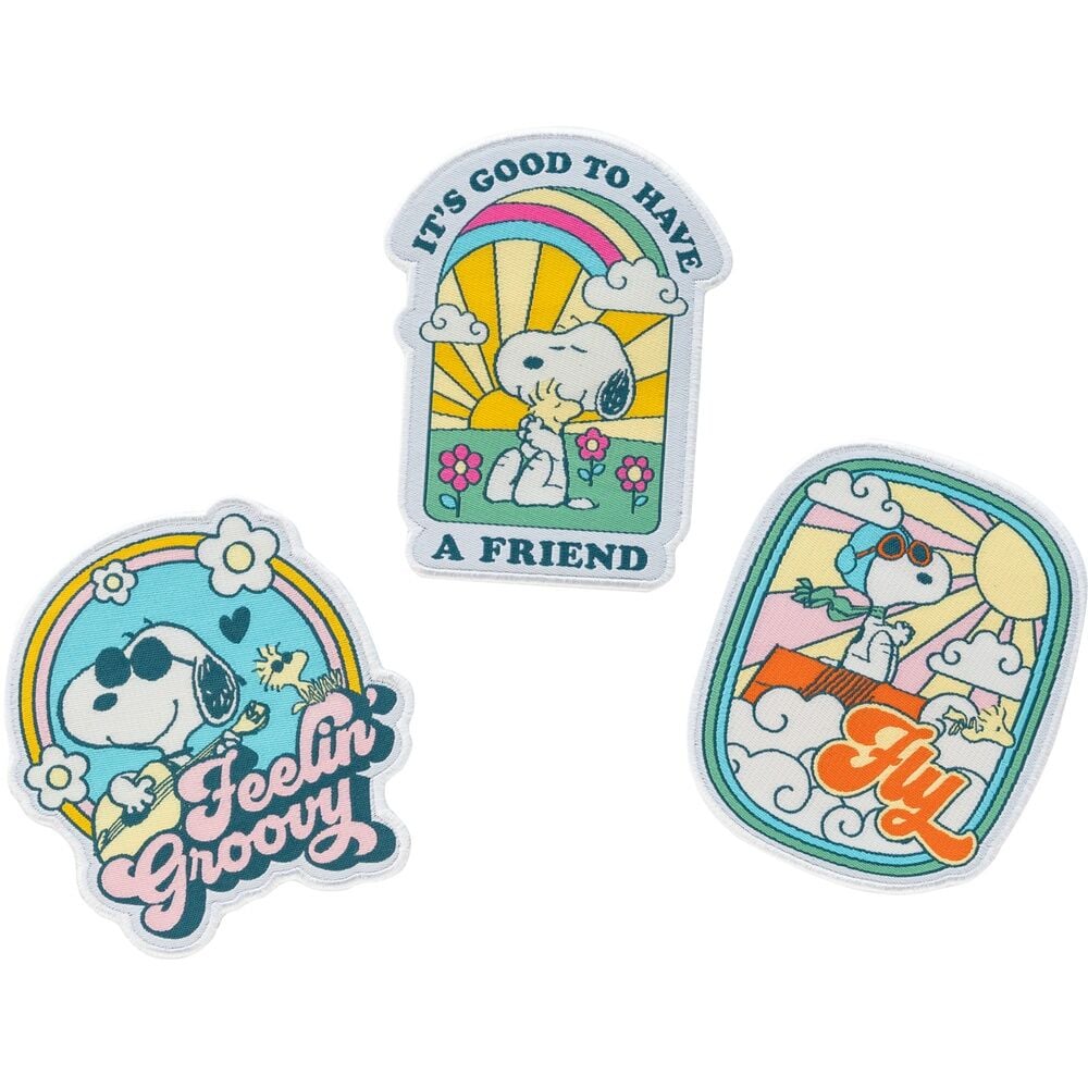Set 3 parches Snoopy_0