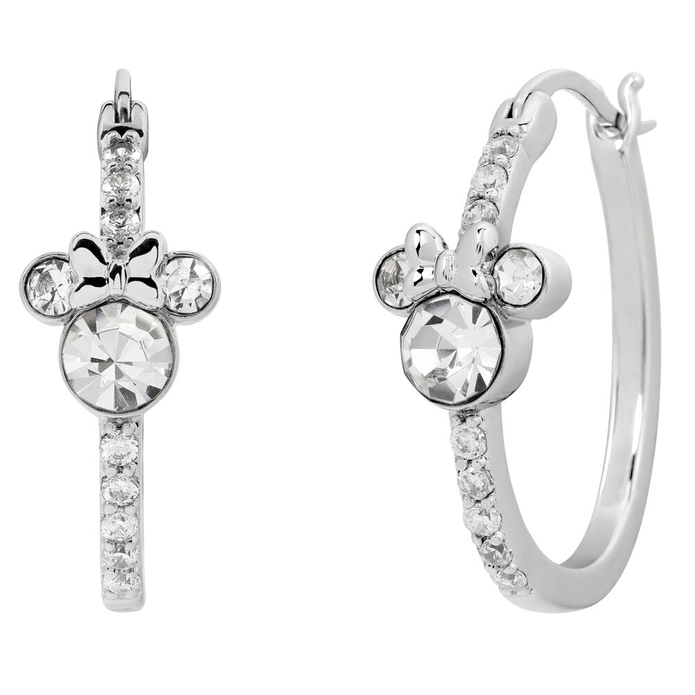 Pendientes Aro Minnie Disney plata_0