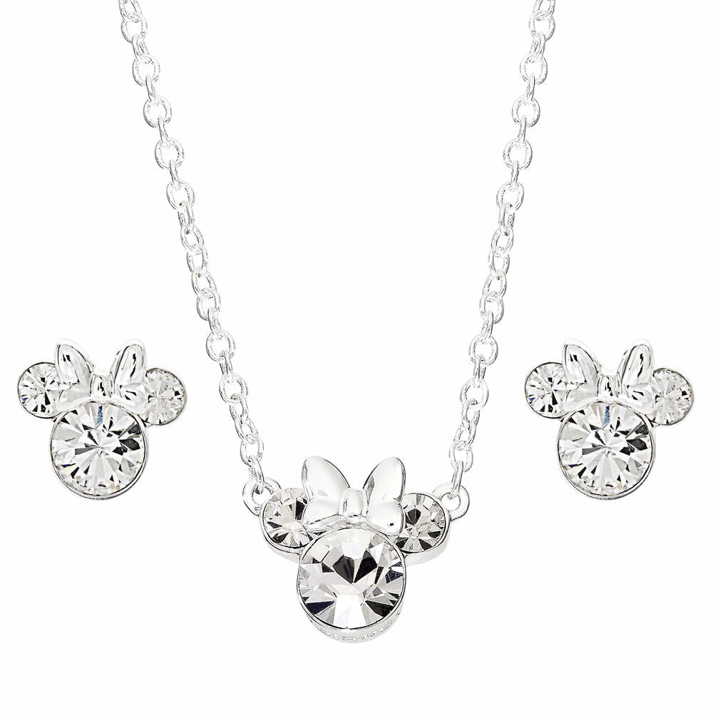 Set Colgante + pendientes Minnie Disney plata_0