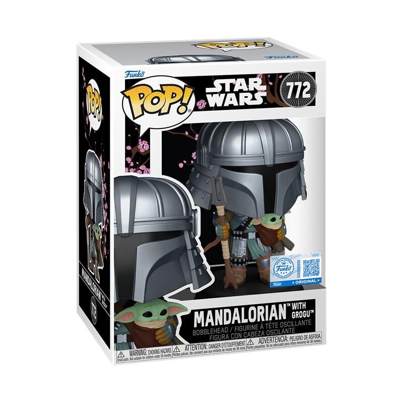 Figura POP Star Wars Impressions Mandalorian with Grogu Exclusive_0