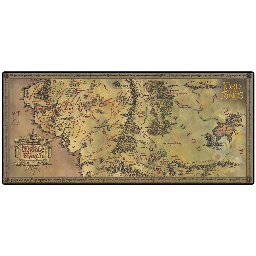 Alfombrilla gaming Mapa El Señor de los Anillos_0