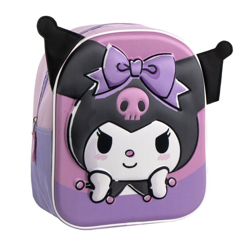 Mochila 3D Kuromi Hello Kitty 28cm_0