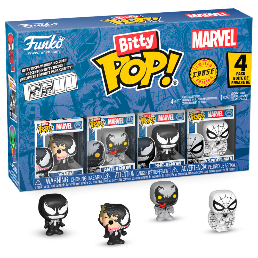 Blister 4 figuras Bitty POP Marvel Spider-Man Venom_0