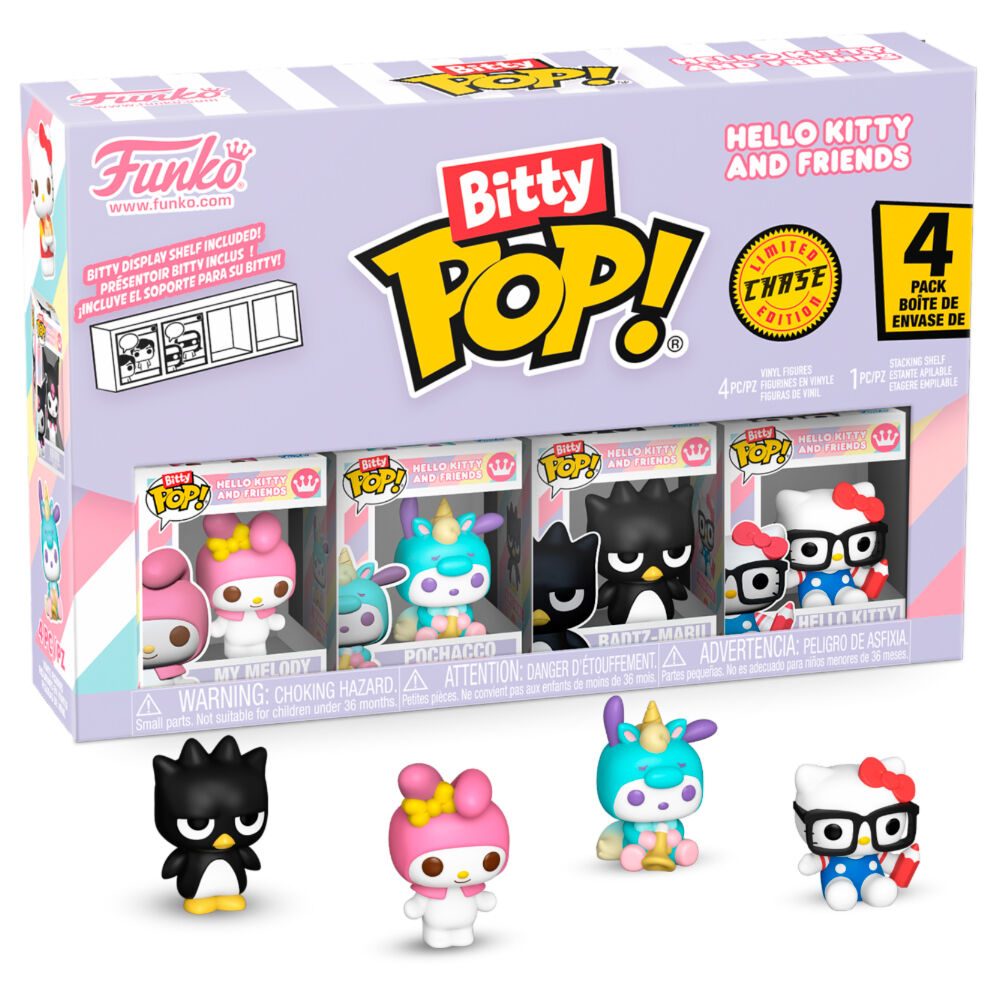 Blister 4 figuras Bitty POP Hello Kitty and Friends My Melody_0