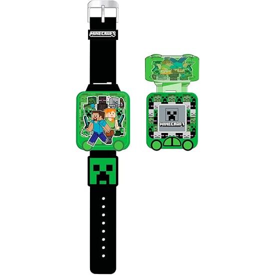 Reloj digital educativo con juegos Minecraft_0