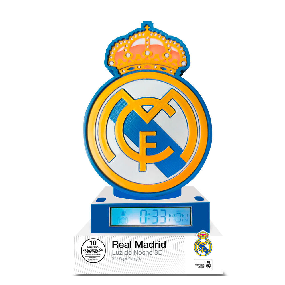 Lampara Despertador 3D Real Madrid_0