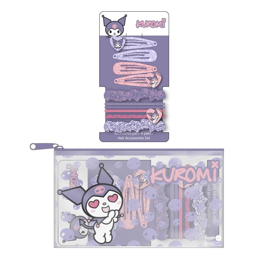 Set accesorios pelo Kuromi Hello Kitty_0