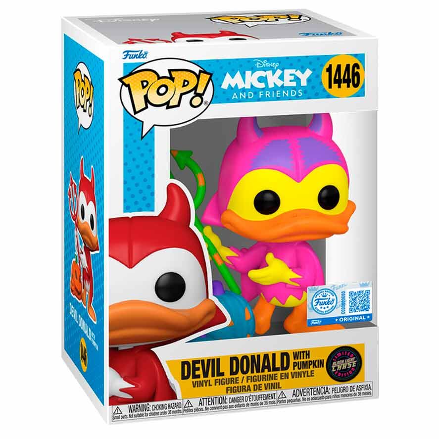 Figura POP Disney Mickey and Friends Devil Donald with Pumpkin Chase Exclusive_0