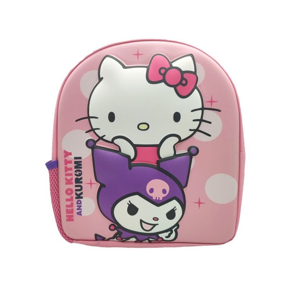 Mochila 3D Kuromi & Hello Kitty 30cm_0