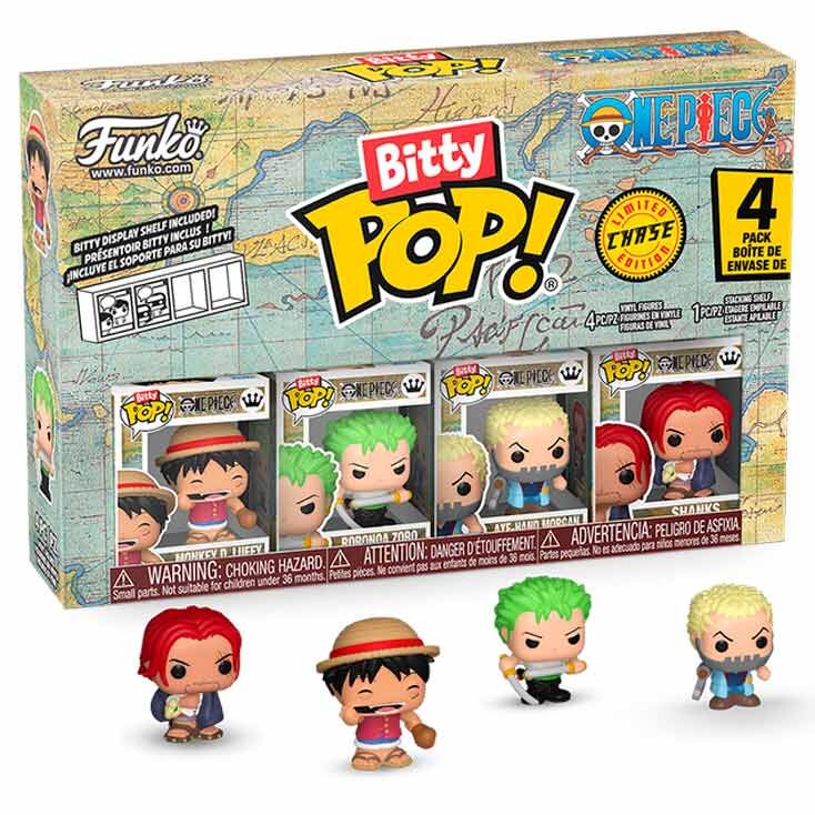 Blister 4 figuras Bitty POP One Piece Luffy_0