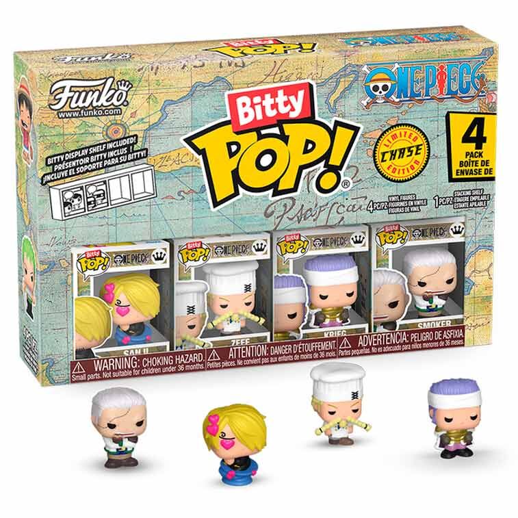 Blister 4 figuras Bitty POP One Piece Sanji_0